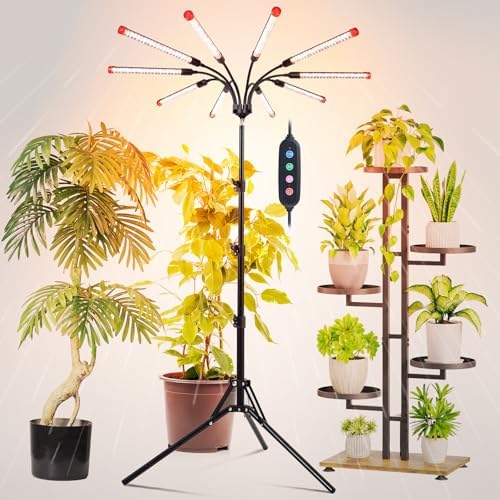 FRGROW 10Head Grow Light with Stand for Tall&Large Indoor Plants by FRGROWLEDGROWLIGHTS