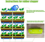 Vertical Garden Planter Wall Mounted Planter with 8 Pockets, Fence Planters for Outdoor, Home, Balcony Decor, Plant Vegetable Fruit Herb, Green Hanging Fence Planter - Image 3