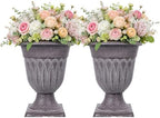 Urn Planter, 15 Inch Tall Classic Plastic Flower Pot by masiunoz