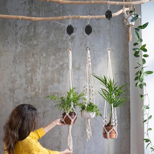 Plant Pulleys for Hanging Plants, Heavy Duty Retractable Hangers - Image 6