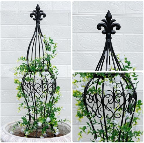 Metal Garden Trellis for Climbing Plants – 29.5" Durable Support - Image 3