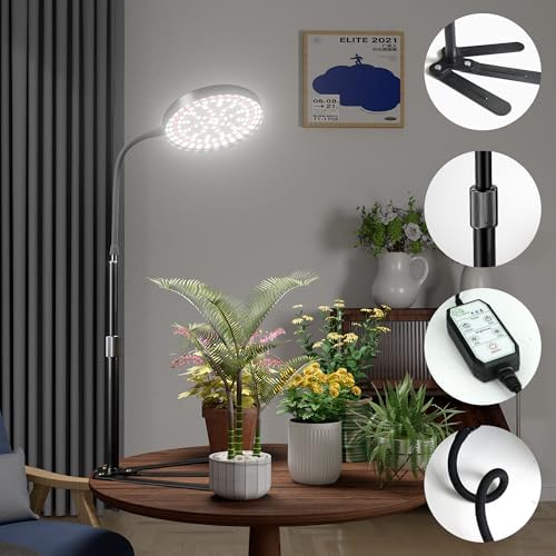 Grow Light for Plants Indoor Growing,Height 10-32'' with Dimming & Timer - Image 3