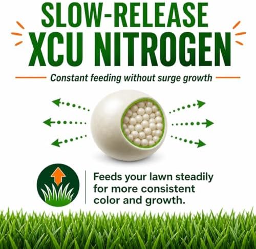 10-0-20 Emerald Lawn Fertilizer 25lbs - Slow-Release Nitrogen, Iron, & Micronutrients - Dark Green Lawn for Tall Fescue, St. Augustine, Zoysia, Centipede - Image 5