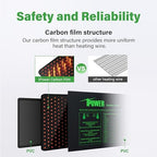 iPower 48” x 20.75” Seeding Heat Mat Upgraded Carbon Film Indoor Warm Hydroponic Plant Germination Starting Pad Durable Waterproof, 48" x 20.75", Black - Image 4