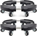 TreeGun 2 Pack Plant Caddy with Wheels Heavy Duty with 8 Lockable Casters, Rolling Plant Stand Adjustable for 8inch-22inch Outdoor Indoor Large Plant, Plant Stand with Wheels 500lbs Capacity by TREEGUN