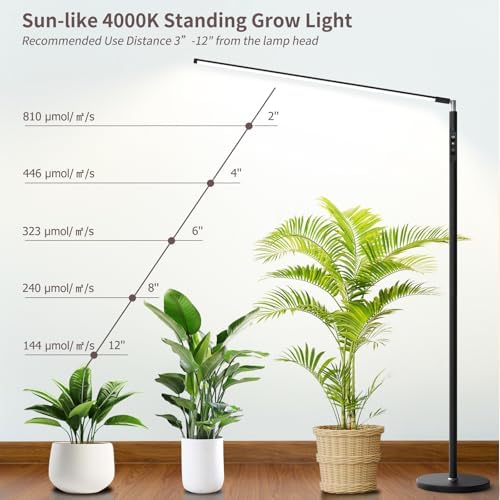 STERREN Plant Floor Lamp for Indoor Plants, Full Spectrum Grow Light - Image 5
