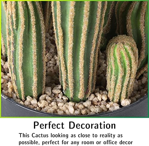 Artificial Cactus Fake Big Cactus 24 Inch Faux Cacti Plants for Home Garden Office Store Decoration - Image 3