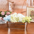 BestAlice 6 Pack Galvanized Planters for Outdoor Plants, Galvanized Oval Planters Tub Galvanized Buckets with Handles, Metal Pail Flower Pot Rustic Farmhouse Home Decor for Outdoor Party Events Gift - Image 7