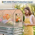 Raised Garden Bed with Cover, Galvanized Metal Elevated Planter Box with Legs, Raised Planter Box for Backyard, Patio, Balcony, 48x24x56 in, Silver - Image 5