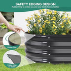 Galvanized Raised Garden Bed Outdoor, 4x2x1ft, 2 Pack, Grey - Image 6