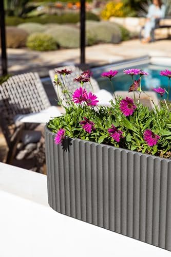 Veradek Demi Series Window Box Planter - Round Outdoor Planter - Image 5