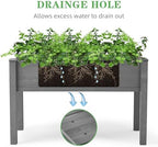 Raised Garden Bed with Legs (48x24x30''), Solid Wood Elevated Planter Box for Outdoor - Image 6