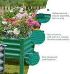 Land Guard Galvanized Raised Garden Bed with Legs, 96×24×32in Raised Garden Beds Outdoor with Drainage Holes, Planter Boxes Outdoor for Backyard, Patio, Balcony, 1200lb Capacity, Green - Image 3