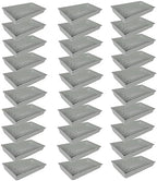 SUNPACK 10" x 20" Mega Plastic Seed Starting Tray, White, 2.5" (Pack of 30) - No Drainage Holes, Ideal for Greenhouses or Indoor Gardening - Made of Thick, Strong Plastic by SUNPACK