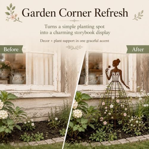 Vintage Lady Garden Trellis Stake (1pcs) - Image 4