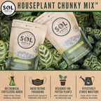 Sol Soils Houseplant Chunky Mix - Fast Draining, Chunky Soil Mix for Indoor Plants - 1 Gallon - Coco Coir, Perlite, Pumice - Image 3