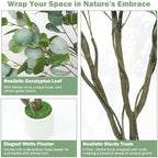 Caxchiling Artificial Eucalyptus Tree 6FT, Indoor Outdoor Faux Tree - Image 5