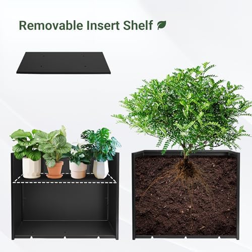 36" Metal Planter Box, Large Rectangular Window Box - Image 4