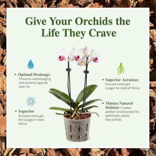 Organic Orchid Bark Potting Mix – Natural Bark for Orchids, Promotes Healthy Root Growth & Soil Aeration (3/8", 40 Quarts) - Image 5