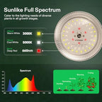 VIVOSUN Outdoor LED Grow Lights, Waterproof String Grow Light, Full Spectrum Plant Growing Lights with 44Ft Adjustable Cord for Seedling, Veg, Flower in Greenhouse, Garden, Backyard, Farm (12-Light) - Image 3