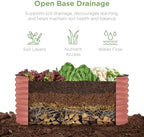 Best Choice Products 4x2x2ft Outdoor Metal Raised Garden Bed, Oval Deep Root Planter Box for Vegetables, Flowers, Herbs, and Succulents w/ 101 Gallon Capacity, Rubber Edge Guard - Terracotta - Image 3