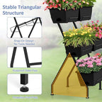 Raised Garden Beds Outdoor with Planter Boxes Vertical Raised Bed with Legs - Image 5