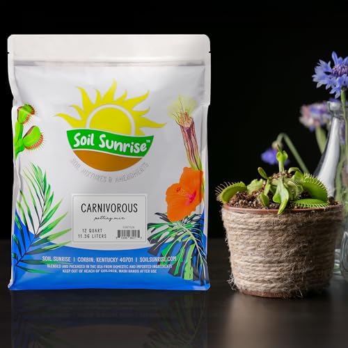 Soil Sunrise Carnivorous Plant Potting Soil Mix (12 Quarts) Custom Blend for Venus Fly Traps, Sundews, and Pitcher Plants - Image 2