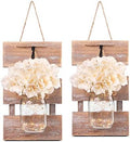 Rustic Mason Jar Sconces Wall Decor, Brown, Set of 2 by LiveinspiredLiveBesuerte