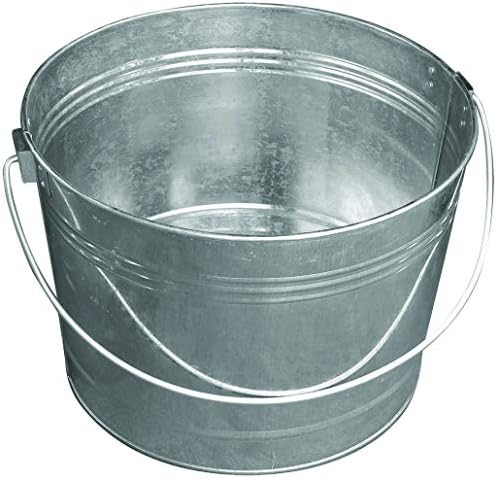 Little Giant® Galvanized Round Tub | Large Metal Bucket | Classic Utility Metal Bucket with Handle | Feeding, Watering & Washing Bucket | 4.25 Gallons by LittleGiant%C2%AE