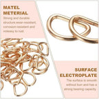 HARFINGTON D Ring Metal D-Shape Buckle Clips Multi-Purpose Buckle Strap Sewing Accessories for Collars Webbing Strap - Image 4
