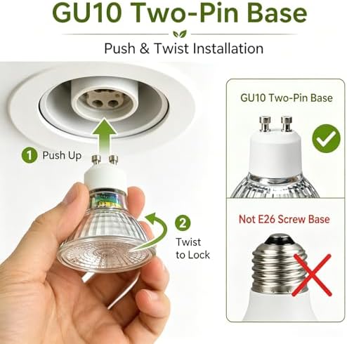 GU10 LED Grow Light Bulb, Dimmable Full Spectrum for Indoor Plants - Image 6