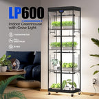 Barrina LP600 Indoor Greenhouse with Grow Light, 5 Tier Stand with Tent - Image 2