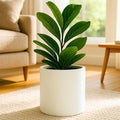 Fox & Fern Large Planter for Indoor or Outdoor, Matte White, 10 Inch by FoxFern