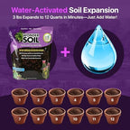WONDER SOIL | Organic Cactus & Succulent Soil Mix (12 Quarts) | Fast Draining Living Coco Coir Loaded w/Nutrients | Ready to Plant Indoor/Outdoor Peat-Free Potting Soil | 3 LB Expands to 12 Quarts - Image 3