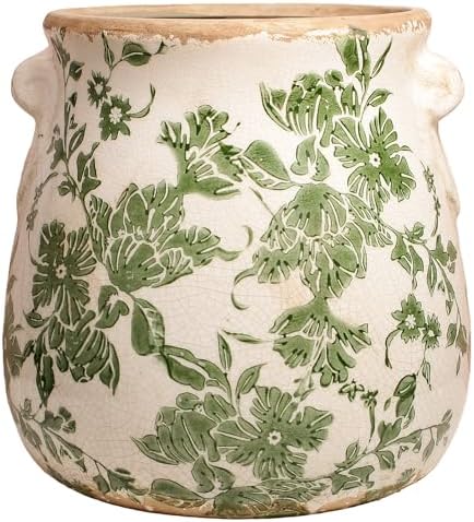 Ceramic Flower Vase, Cottagecore Vases & Planting Pots with Drainage by XiaanJiaju