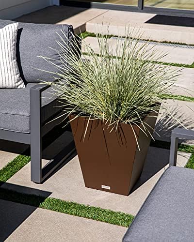 Veradek Pure Series Nobleton Planter - Tapered Square Outdoor Planter - Image 6