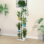 LINZINAR 6 Tier Plant Stand Indoor Outdoor Metal Flower Pot Display Shelf - Image 3