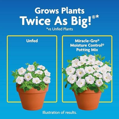 Miracle-Gro Moisture Control Potting Mix - Plant Soil For Container Plants, Protects against Over- and Under-Watering, 8 qt. (3-Pack) - Image 5