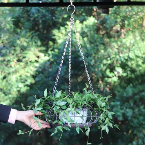 Metal Hanging Planter,Decorative Outdoor Hanging Baskets for Garden Plants - Image 2