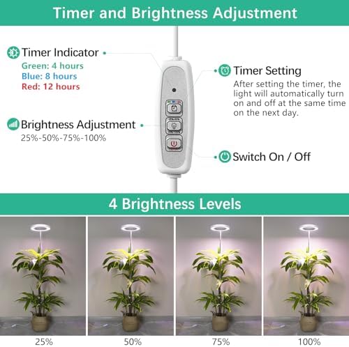 LORDEM Grow Light, Full Spectrum Plant Light for Indoor Growing - Image 4