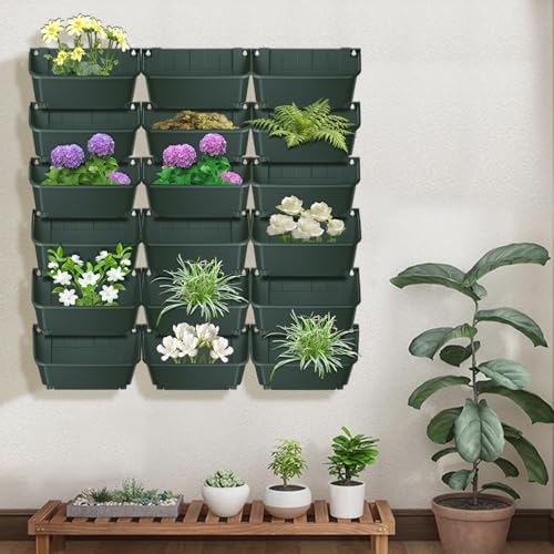 18-Planter Vertical Garden Wall Planter with Auto Drip System - Image 6