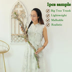 2Pcs 39" Bendable Faux Wood Branches Moss Tree Trunk Wall Decor - Image 4