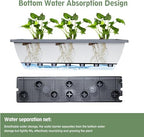 12 Pcs 24 inch Window Box Planter, Large Rectangular Flower Planter Boxes with Shelf Insert Plastic for Indoor and Outdoor Garden, Balcony Home Decor (12, 24 inch) - Image 3