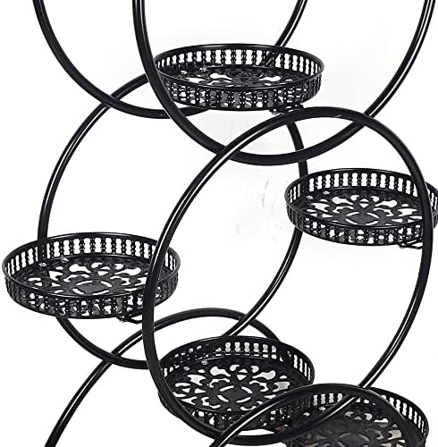 6 Tier Metal Plant Stand Indoor/Outdoor Multiple Flower Pot Holder - Image 5