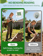 7 in 1 Soil Meter, Digital Soil Test Kit of PH/Sunlight/Fertility/Soil & Air Temp, Humidity Meter for Indoor & Outdoor Plant, Growing Environment Tester with Large LCD Display for Farm, Garden & Lawn - Image 5
