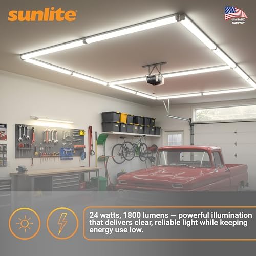 Sunlite 30410 F24T5/841/HO 2 Foot T5 Linear Fluorescent Lamp, 24 Watts, 1800 Lumens, 4100K Cool White, Miniature G5 Bi-Pin Base, ROHS Compliant, High Performance Straight Tube, 40 Pack - Image 5