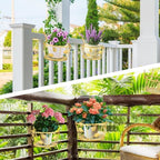 3 Pack Hanging Planter Holders, Golden - Image 7
