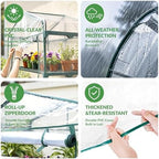 KOL 27x19x76 in PVC Cover 5-Tier Mini Greenhouse, Indoor Outdoor - Image 4