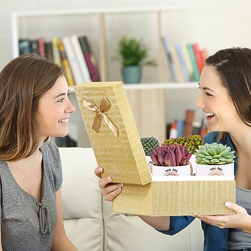 SAIWEILAI ONLINE 9 Pieces for Women Inspirational Succulent Pots with Drainage Thank You Gifts for Employee Teacher Nurse - Image 6