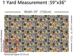 Music Fabric by The Yard - Musical Instruments Upholstery, Guitar Record - Image 5